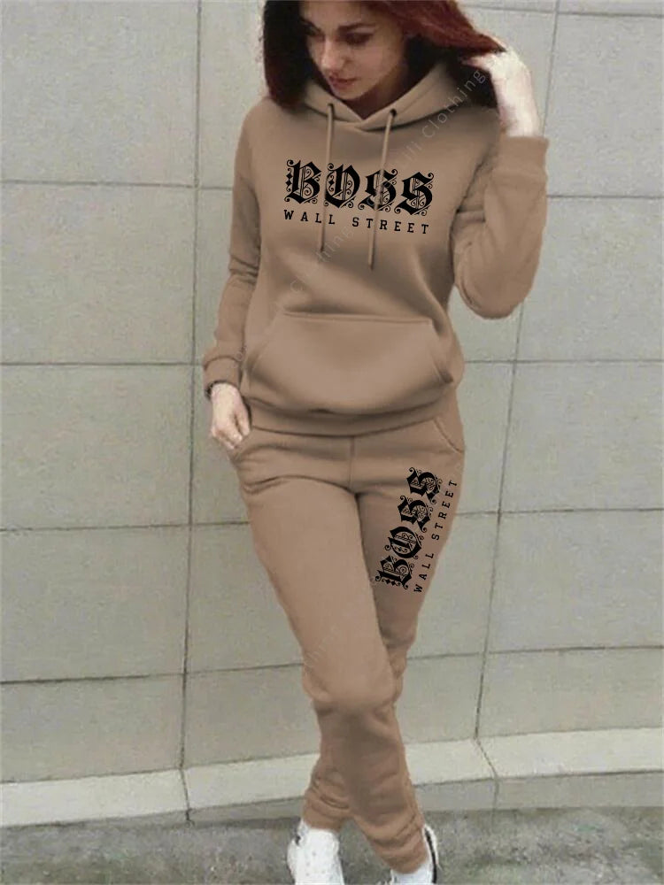 Pants Sets Womens Clothing Hoodie Suit High quality Sweatshirt Sweatpant 2 Piece Autumn Winter Designer Luxury Woman Tracksuit
