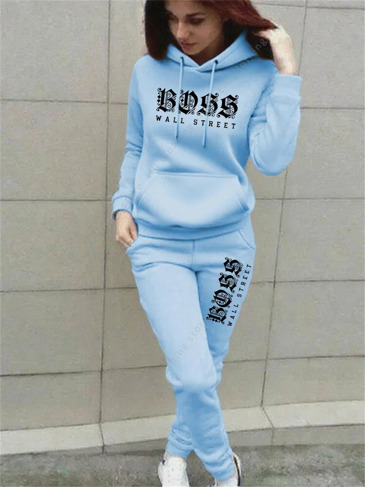 Pants Sets Womens Clothing Hoodie Suit High quality Sweatshirt Sweatpant 2 Piece Autumn Winter Designer Luxury Woman Tracksuit
