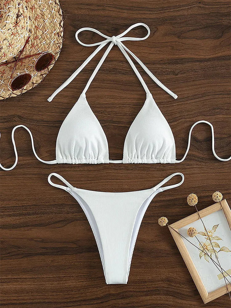 2026 New Bikini Set Pad Beach Triangle Swimwear Women XS-XL Maio Biquinis Swimsuit Tankini Femme Badpak Dames Mujer купаль
