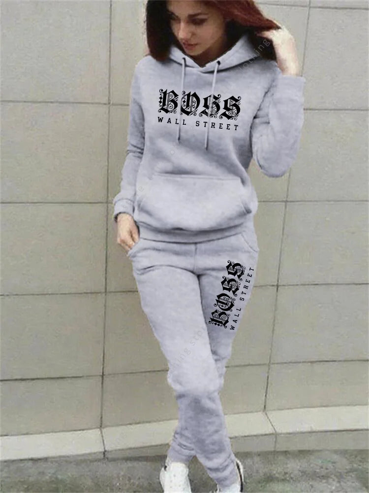 Pants Sets Womens Clothing Hoodie Suit High quality Sweatshirt Sweatpant 2 Piece Autumn Winter Designer Luxury Woman Tracksuit