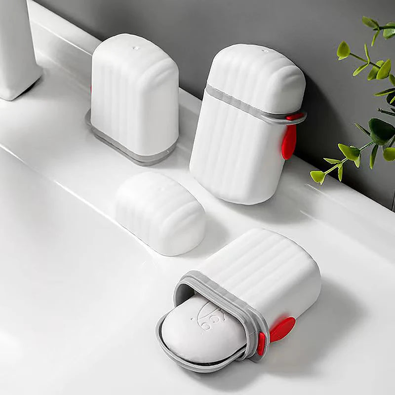 Soap Dishes Sealed Storage Box Waterproof Travel Home Bathroom Soap Box Outdoor Storage Box Soap Box Organizer Tray