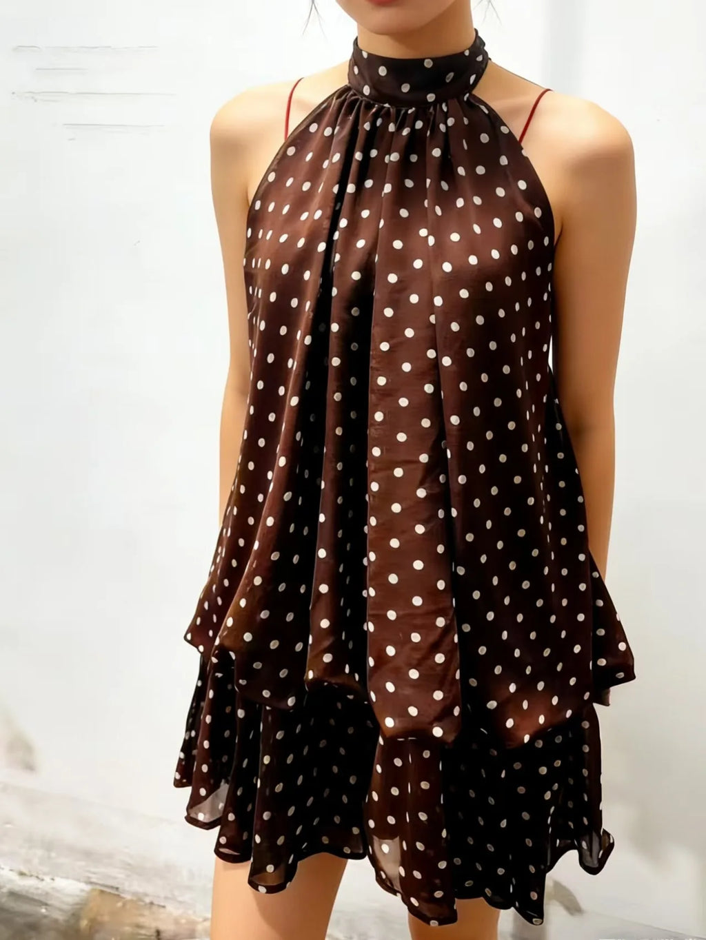Halter Mini Dress Women Chiffon Backless Summer Dress Woman Sweet Party Dress Sexy Beach Dresses For Women 2026 Vestidos Mujer