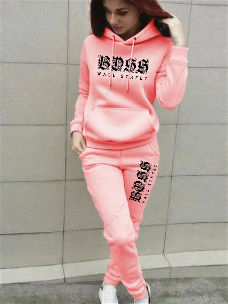 Pants Sets Womens Clothing Hoodie Suit High quality Sweatshirt Sweatpant 2 Piece Autumn Winter Designer Luxury Woman Tracksuit