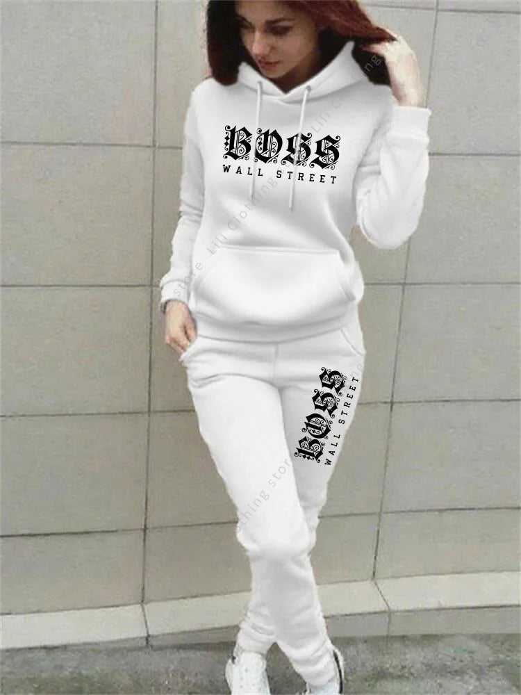 Pants Sets Womens Clothing Hoodie Suit High quality Sweatshirt Sweatpant 2 Piece Autumn Winter Designer Luxury Woman Tracksuit