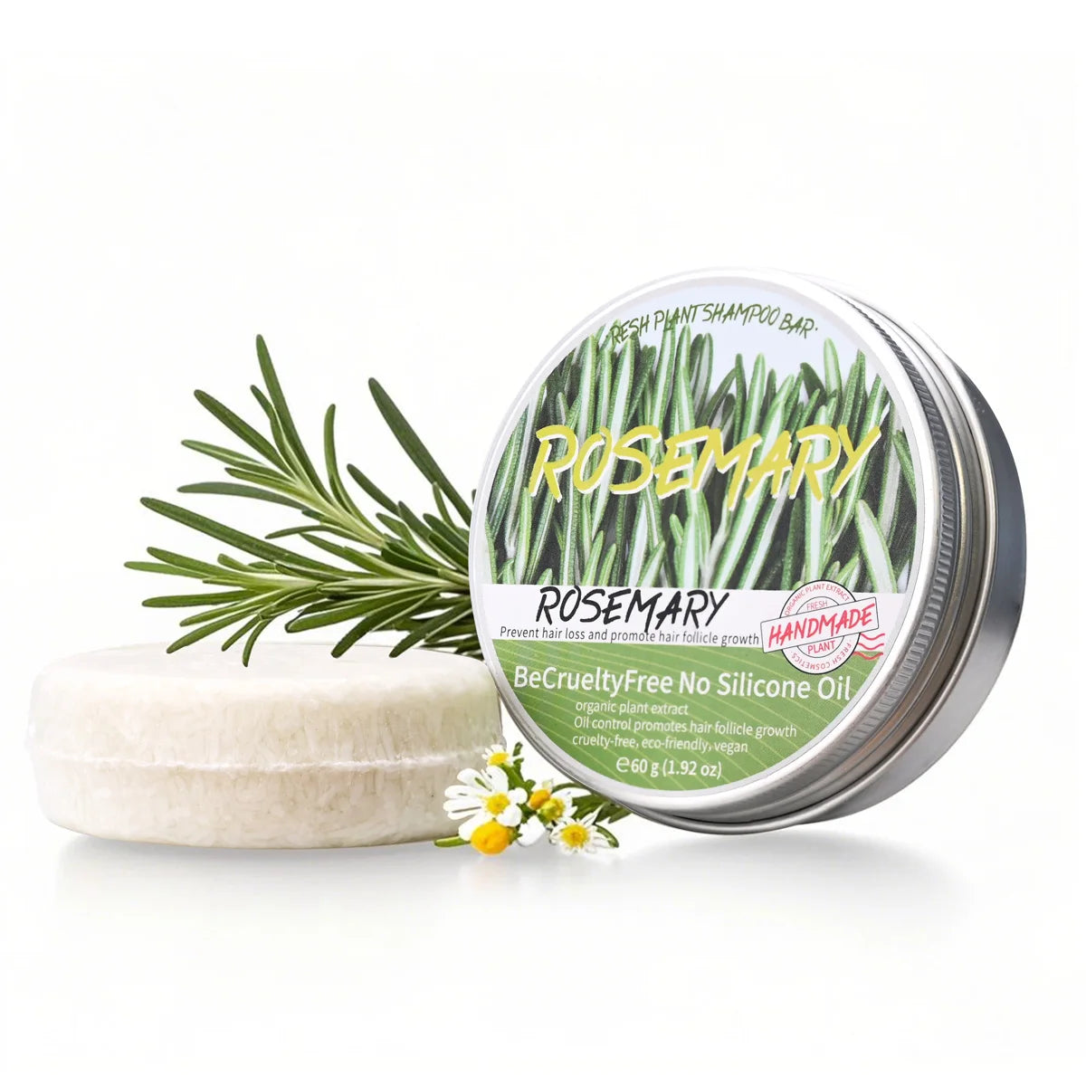 Rosemary shampoo soap without silicone oil plant shampoo soap cleanses the scalp nourishes hair controls oil