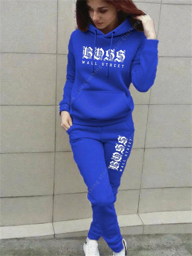 Pants Sets Womens Clothing Hoodie Suit High quality Sweatshirt Sweatpant 2 Piece Autumn Winter Designer Luxury Woman Tracksuit