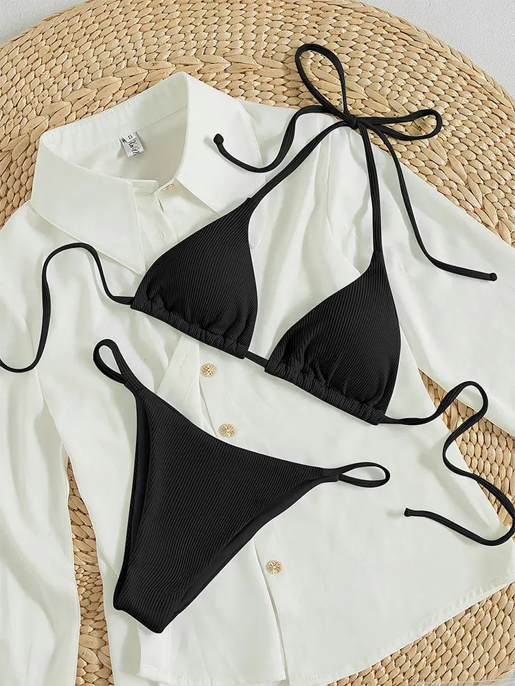 2026 New Bikini Set Pad Beach Triangle Swimwear Women XS-XL Maio Biquinis Swimsuit Tankini Femme Badpak Dames Mujer купаль