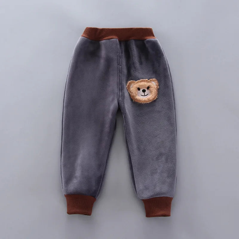 New Children's Warm Three-Piece Girl's Cute Hooded Set Autumn Winter Boy's Fashion Casual Comfortable Suit 12M-4 Years Old